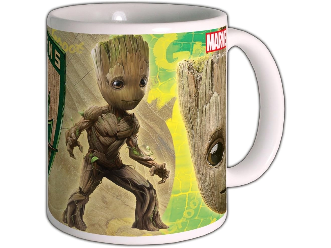 Caneca Baby Groot Guardiões Da Galáxia Volume 2 Marvel 300 Ml