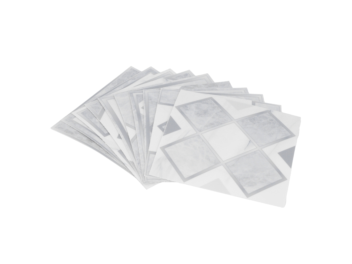 10 Pegatinas De Pared Para Baño, Resistentes Al Agua, Autoadhesivas, De Pvc Decorativo, 15x15cm