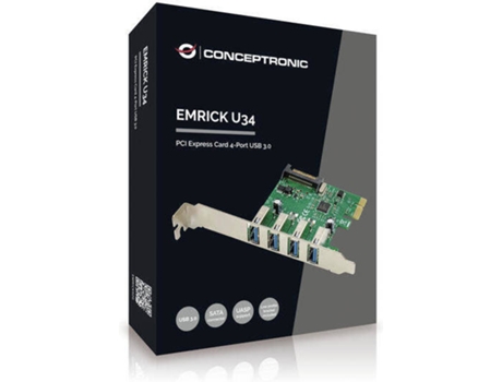 Tarjeta PCI CONCEPTRONIC Emrick U34 (5 GB - USB 3.0)