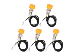 5 Piezas Sensor De Proximidad Pnp Normalmente Abierto 20mm Ip65 Impermeable 90‑250vdc