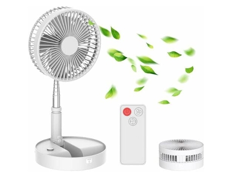 Ventilador Silencioso con Control Remoto Modo Eco Recargable 7200Mah 4 Velocidad Temporizador Turbo