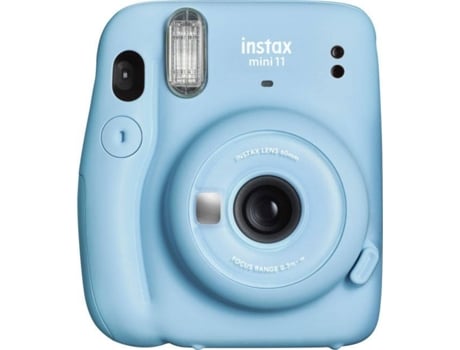Cámara Instantánea FUJIFILM Instax Mini 11 (Azul - Obturación: 1/2-1/250 s - 2 x Pilas AA LR6)