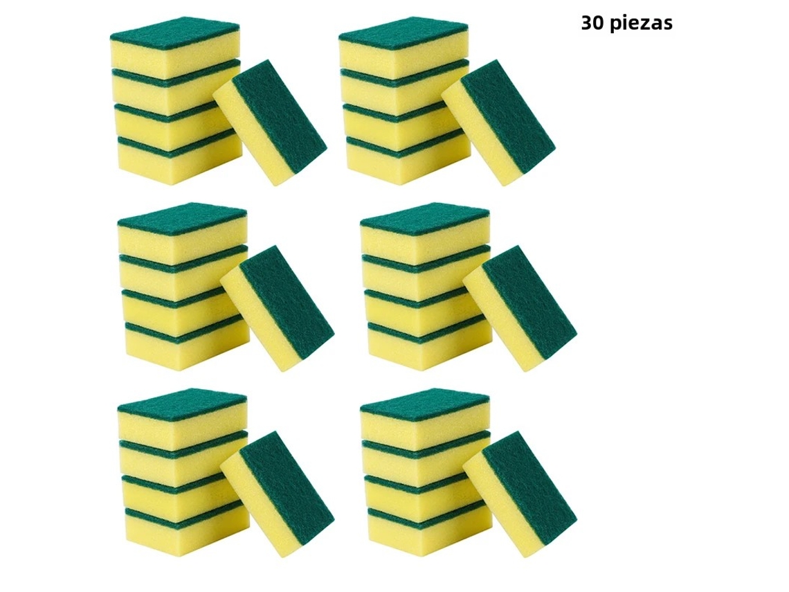 Juego De Esponjas De Limpieza Mágicas (30 Piezas), Elimina Manchas Y Suciedad Difícil, Cepillo De Limpieza Ecológico
