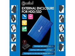 Caja externa usb 3.0 - s-ata 2.5 sin tornillos CONNECTLAND