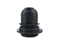 Omni-soporte De Bombilla Rosca Es E27 M10 Para Lámpara Colgante Con Collar De Pantalla, 250v 4a, Metal Y Plástico Resistente Al Calor Negro