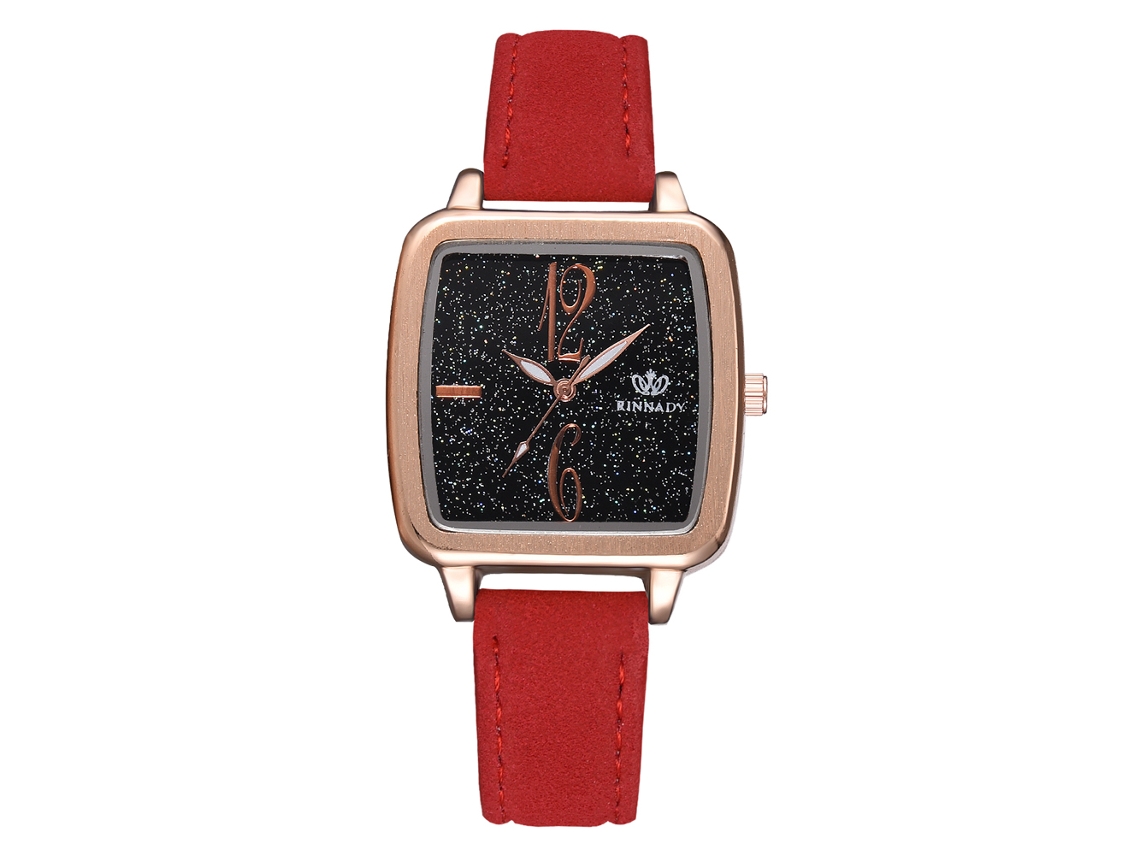 Reloj De Pulsera De Moda Para Mujer Con Brazalete De Acero Color Oro Rosa Y Movimiento De Cuarzo Cuadrado.