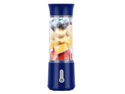 Exprimidor eléctrico de frutas y verduras, mini exprimidor para uso doméstico Mdug (azul oscuro)