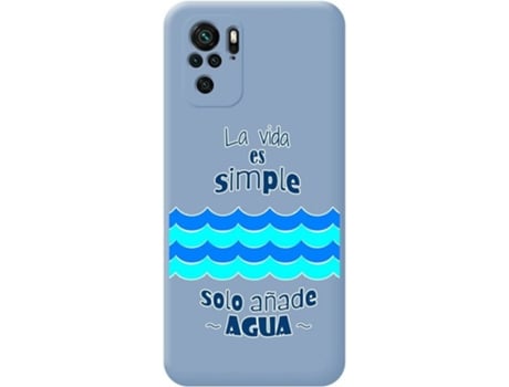 Carcasa Xiaomi Redmi Note 10 / 10S TUMUNDOSMARTPHONE Agua Azul