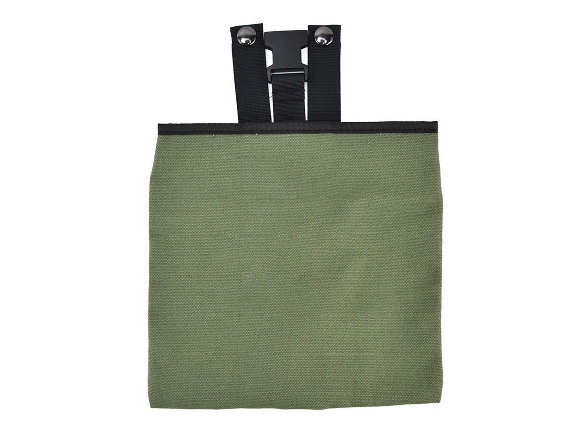 Bolsa Plegable Portátil De Lona Gruesa Para Recolección De Alimentos, Ideal Para Acampar, Cazar Y Recolectar Frutas - Verde Militar