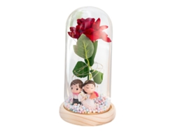 Regalos de rosas, base de madera para pareja Roseslowmoose