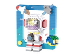 Ats-bloques De Construcción De Astronauta Con Luz Conexión Suave Juguetes Exquisitos Para Niños Astronauta