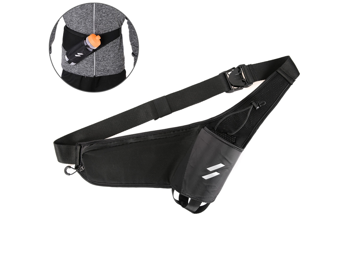 Riñonera Para Correr Con Portabotellas Y Soporte Para Teléfono - Uso Deportivo Al Aire Libre
