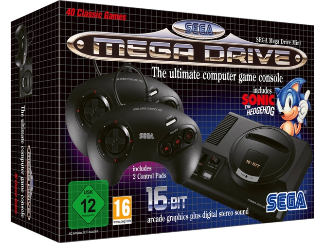 Consola SEGA Mega Drive Mini (Negro)