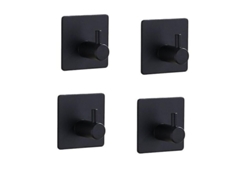2026-4pcs Perchas Cuadradas De Acero Inoxidable 304 Para Baño Cocina Y Dormitorio