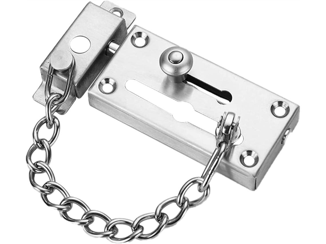 Cadena Antirrobo Para Puertas De Seguridad Antibloqueo Interiores Cerradura, Seguridad, Duradero, Resistente