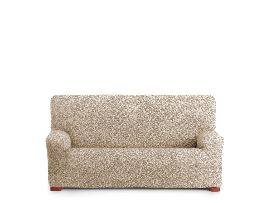 Funda Sofá Bielastica Adaptable Roc 3 Plazas (180-260 cm) Beige VIPALIA