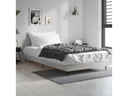 Estructura De Cama Madera De Ingeniería Gris Sonoma 90x190 Cm