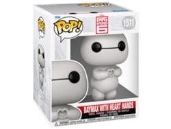Figura Pop Super Disney Baymax con manos de corazón Funko