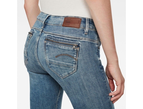 G-Star Midge Zip Mid Waist Skinny Jeans