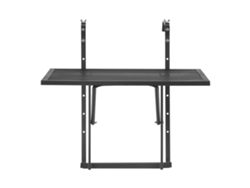 Mesa colgante para porche Succebuy, mesa de metal para exteriores de 19 x 24 pulgadas, ajustable