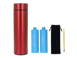 Estuche De Viaje Portátil De Acero Inoxidable Para Bolígrafos, Ideal Para Uso En Exteriores.