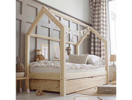 Cama Somier Rachel PETITS-MEUBLES Contrachapado Beige (90x190)