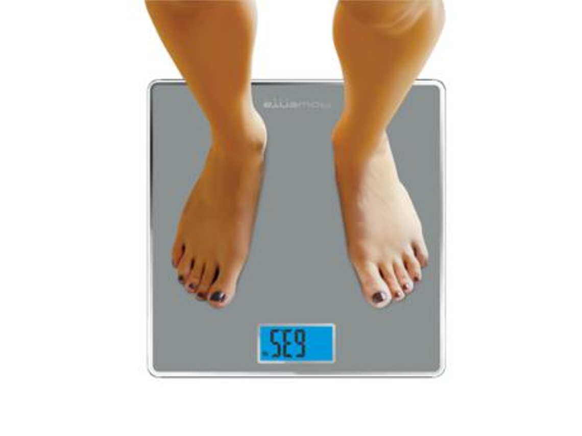 Báscula de Baño Electrónica Personal ROWENTA Bs1500V0 Cuadrada Gris