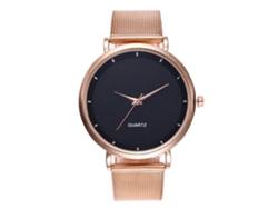 Reloj De Cuarzo Informal Para Mujer Y Niña, Elegante Y Sencillo, Con Correa De Piel Sintética Rosa Y Roja.