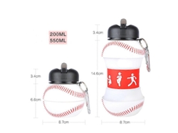 Botella De Agua Plegable De Silicona Botella Deportiva Plegable De Silicona Portátil Para Niños Rosewell