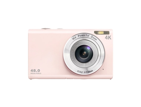 Cámara VIGA EUROPE Digital Compacta Dc402Af 48Mp Resolución 4K 2 Pantalla Rosa de 8 Pulgadas