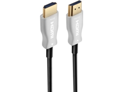 Cable Activo HDMI 2.0b EWENT EC1357 AOC Fibra Óptica Híbrida (4K - 30m - Negro)
