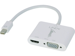Adaptador HDMI LINDY mini DisplayPort para VGA Blanco