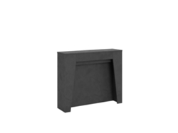 Consola extensible 90x25/181 cm Anea Antracita Espatulado