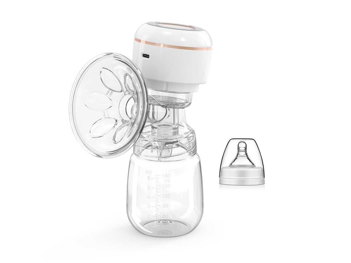Extractor De Leche Eléctrico Manos Libres Con 4 Modos, 12 Niveles De Succión, Batería Integrada Y Sistema Antirretorno.
