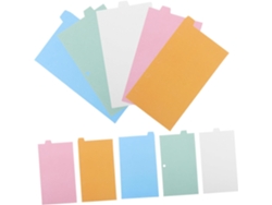 2 juegos de separadores perforados para carpetas, separadores de páginas desmontables para el organizador de cuadernos Gokoco