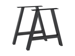 Set de 2 patas de mesa Eschau 40x40 cm - Negro [EN.CASA]