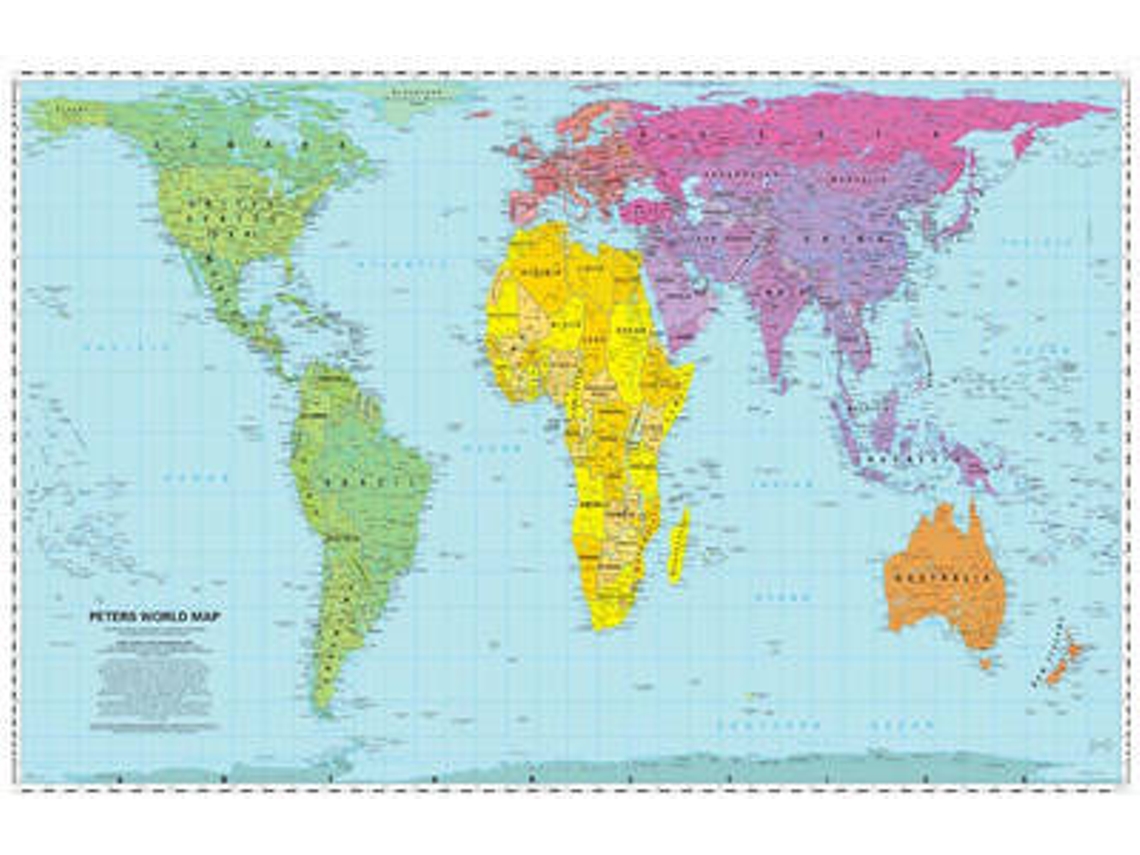 Libro Peters World Map de Worldview (Inglés)