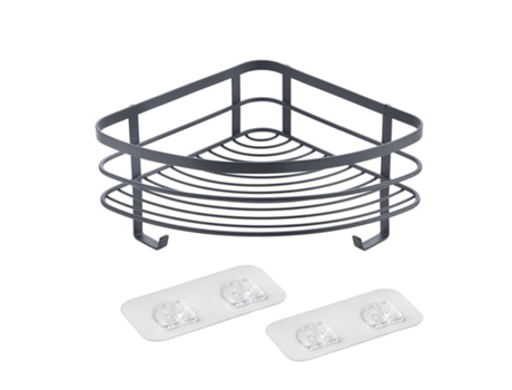 Rinconera METALTEX Baño Con Adhesivo Serie Origin Lava Touch-Therm Negro