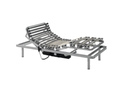 Estructura de cama ERGONÓMICA 90X190 Baño 5 planos de articulación diferentes Alto 35cm Pintura Epoxi Gris.
