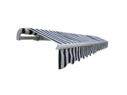 Maison Exclusive - Toldo Plegable Motorizado 400 Cm Azul Y Blanco
