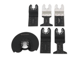 Kit de 27 hojas de sierra oscilantes bimetálicas con liberación rápida, para corte de madera, metal y plástico.