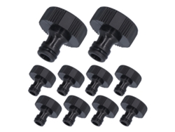 10 Piezas Adaptador De Rosca 15mm Conector De Manguera Plástico Sellable Duradero Para Jardín G1 Rosca Femenina