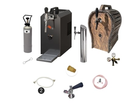 Dispensador de Cerveza JET 30 1 línea 35 litros/h con barril de madera KEG:5 Liter Adapter ICH-ZAPFE