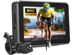 Cámara De Visión Trasera Para Bicicleta 1080p, Espejo Retrovisor Para Manillar Y Monitor De 4,3" Con Visión Nocturna Para Bicicletas Eléctricas De Carretera.