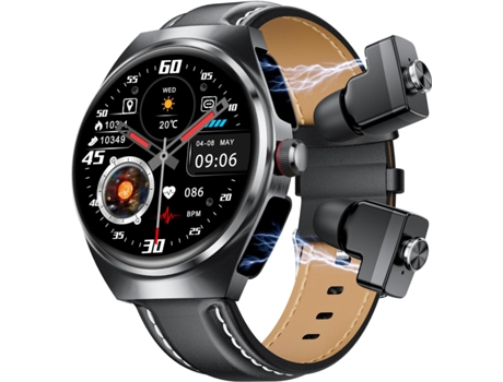 Reloj inteligente con auriculares para iPhone Android, pantalla grande HD redonda de 1,53 pulgadas (hacer/responder llamadas), rastreador de activi...