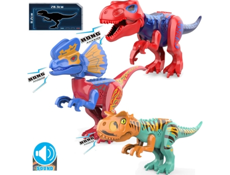 Bloques de Construcción Jurásicos, Dinosaurios Del Mundo Figuras Ladrillos Estilo 8