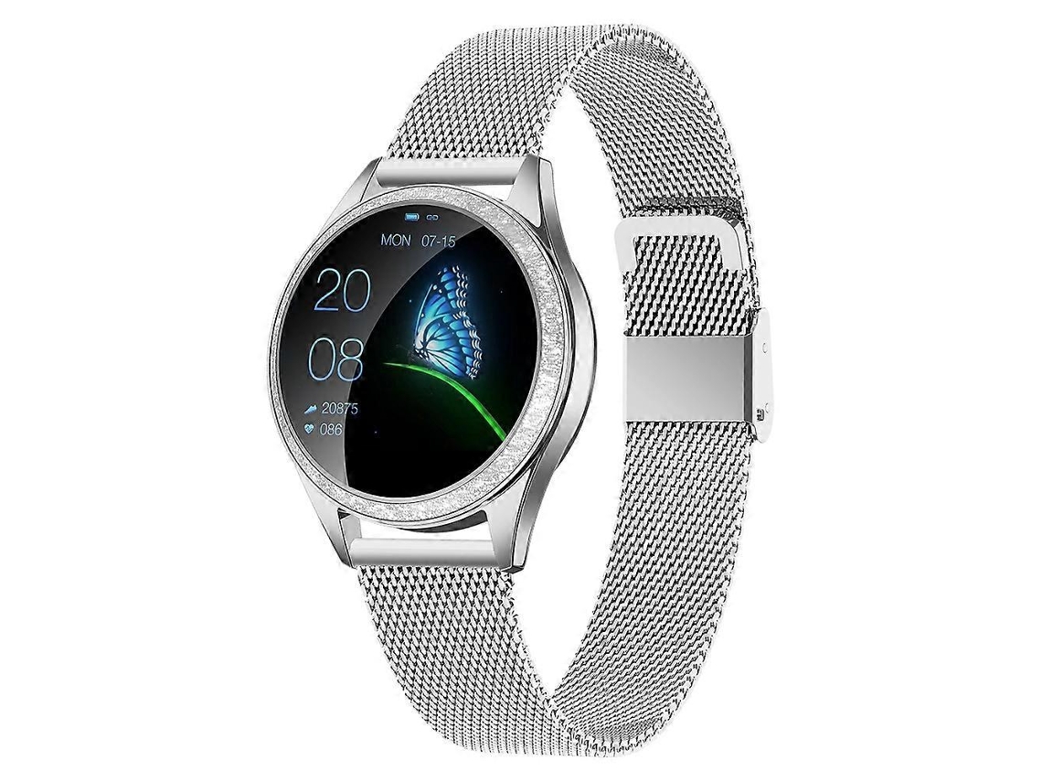 Reloj inteligente multifuncional Kw20 con monitor de salud, resistente al agua IP68 y Bluetooth, correa de acero inoxidable Ly Ebike