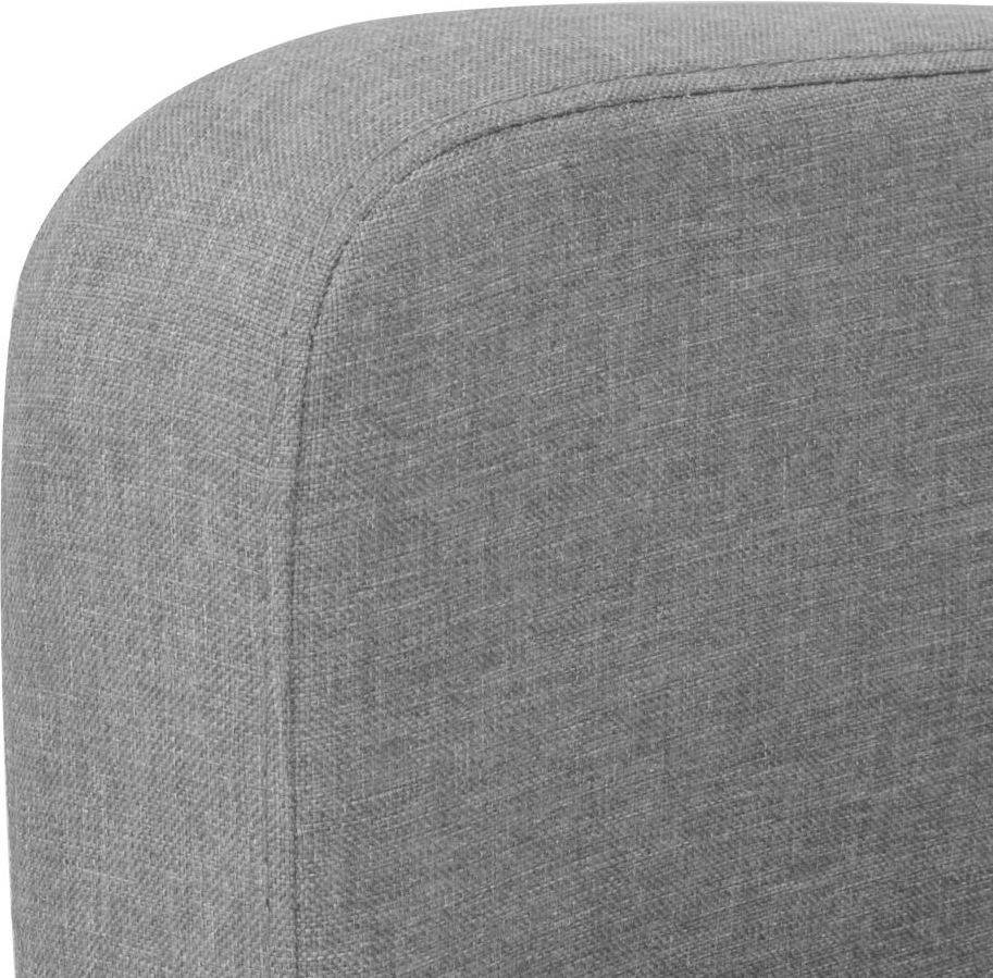 Vidaxl Sofá 2 plazas tela 135x65x76 cm gris claro asiento