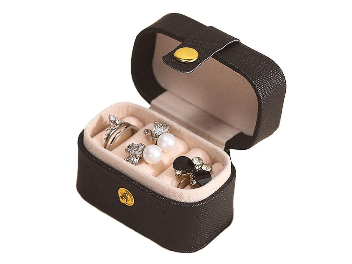Caja Pequeña Para Anillos, Organizador De Joyas Portátil Para Viajes, Mini Estuche Swi
