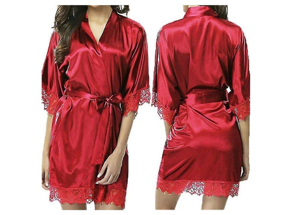 Kimono De Novia, Bata De Seda, Albornoz, Ropa De Dormir Para Mujer, Moda Gwa, Tallas S-xxl